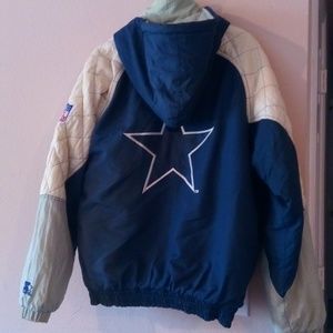 Vintage Dallas cowboys starter jacket with hoodie